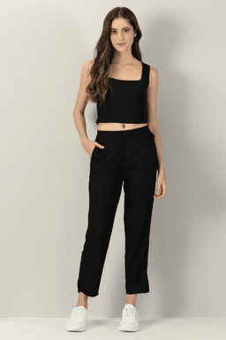 Black Straight Pant