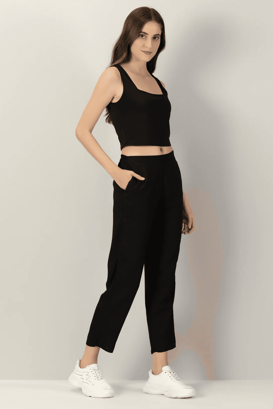 Black Straight Pant