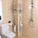 1PCS-Mop Broom Holder Wall Mount, Stainless Steel, Rust Resistant, Heavy Duty - Image 2