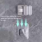 1PCS-Mop Broom Holder Wall Mount, Stainless Steel, Rust Resistant, Heavy Duty - Image 4