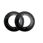 Metal Ring Plate for Phone Mount Car Holder Metal Stickers Plate Phone Magnet ( Black Color)