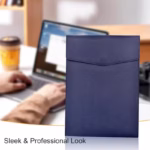 Professional File Folder With Magnetic Button Closure – Document Organizer Portfolio Case. (Black) - Image 2