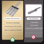 Meatball Maker Tool, Stainless Steel Kitchen Manual Non-Stick Meatball Maker - Image 5