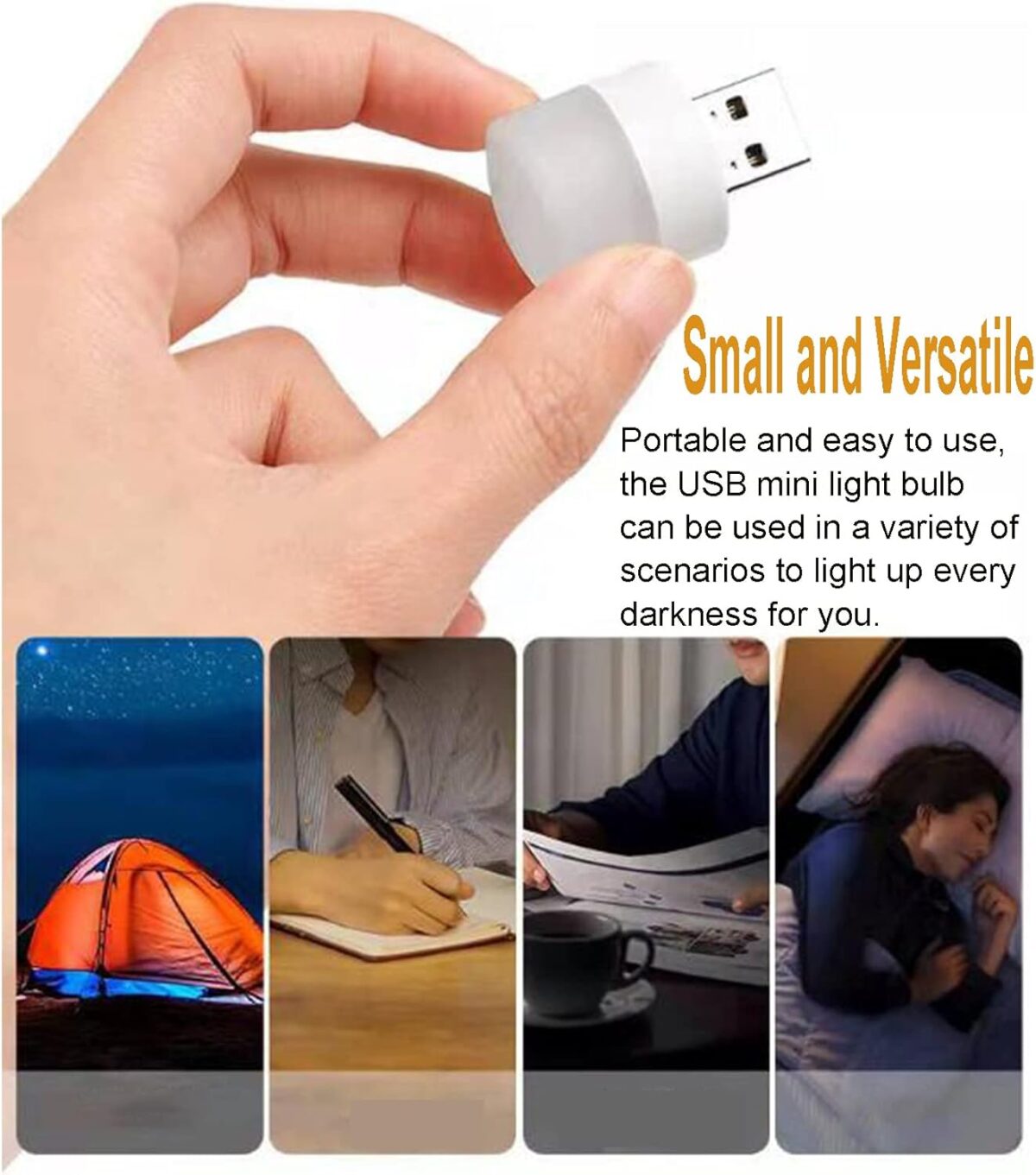 2 PCS-USB Mini/Small Night Light, Eye Care LED Small Round Light - Image 2
