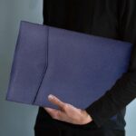 Professional File Folder With Magnetic Button Closure – Document Organizer Portfolio Case. (Black) - Image 3