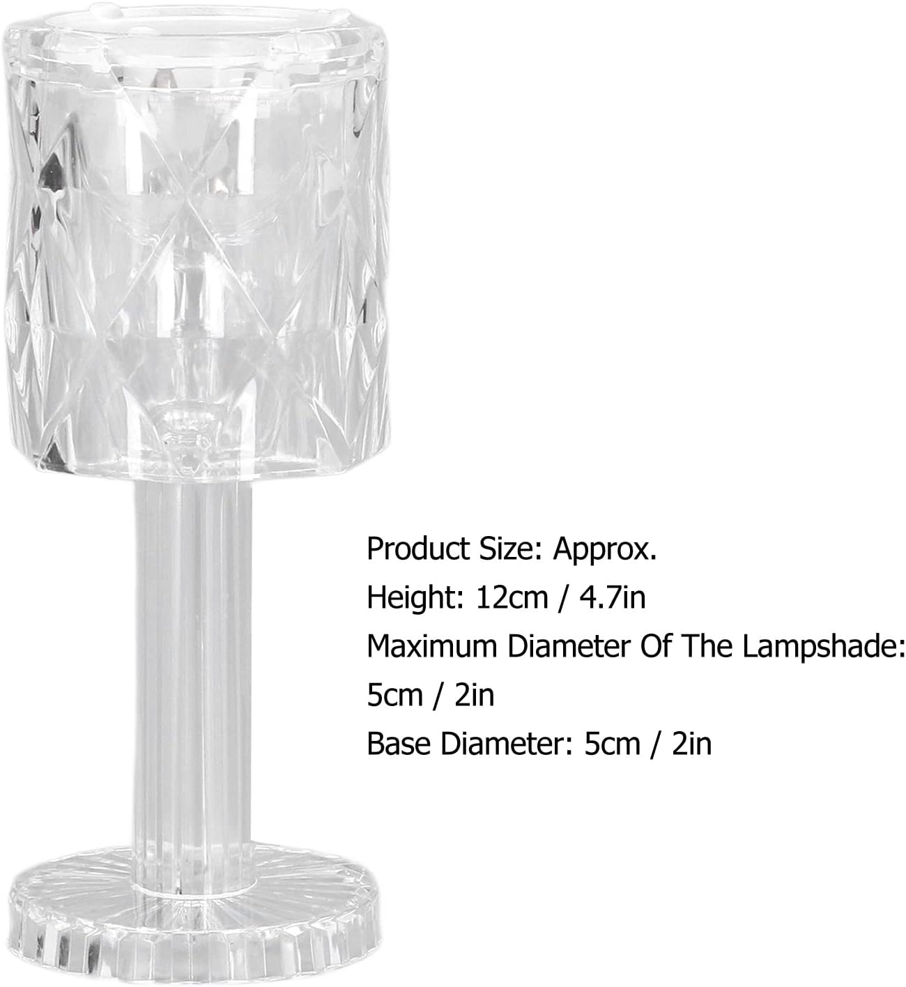 610nAitiqWL._AC_SL1500_ 1PCS-Crystal Table Lamp, LED Mini Clear Plastic Crystal Desk Lamp - Image 1