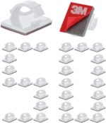 50PCS / 3M Cable Clips Self Adhesive Cord Organizer, Wire Holder