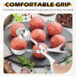 Stainless Steel Meat Baller, None-stick Meatball Scoop Ball Maker