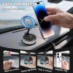 Magnetic Car Phone Holder, Vacuum Suction Cup Phone - Image 3