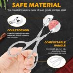 Stainless Steel Meat Baller, None-stick Meatball Scoop Ball Maker - Image 3