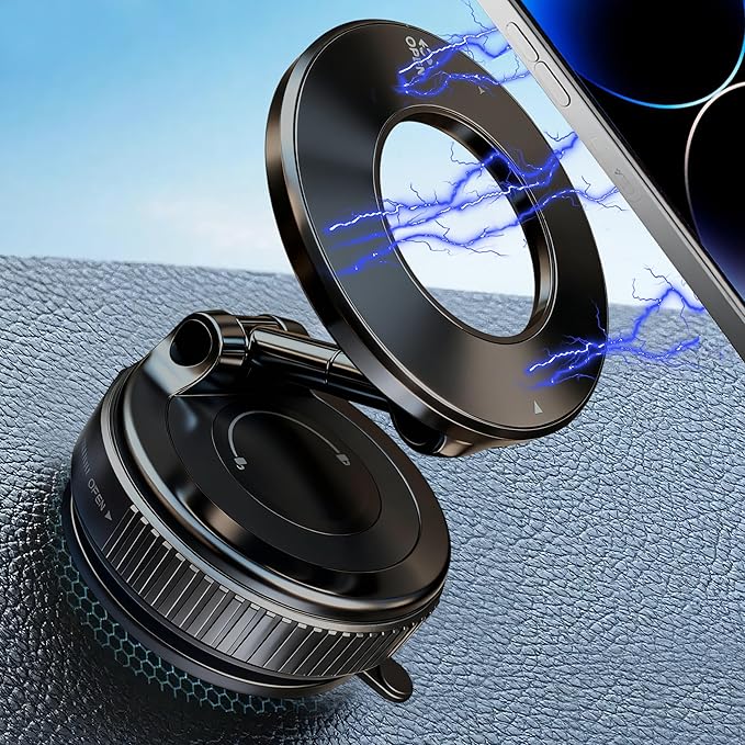 911tPOcHTuL._AC_SX679_ Magnetic Car Phone Holder, Vacuum Suction Cup Phone - Image 1