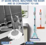 1PCS-Mop Broom Holder Wall Mount, Stainless Steel, Rust Resistant, Heavy Duty - Image 6