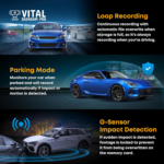 Vital Dashcam Pro 2026 — Dual Front & Rear Car Camera with Night Vision - Image 4