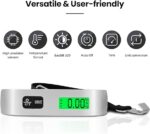 Handheld Digital Luggage Scale with LCD screen weighing a suitcase