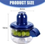 Electric Fruit Peeler made of stainless steel peeling a grape without damage