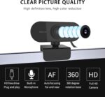 Pro 1080p Full HD Webcam with Auto Focus & Microphone – USB Computer Camera for Streaming & Video Calls (PC/Mac) - Image 5