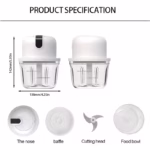 Electric Garlic Chopper and Portable Vegetable Chopper - Image 6