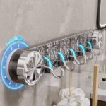 Transparent Vacuum Suction Hook Rack – 5-Hook No-Drill Organizer for Bathroom & Kitchen - Image 4