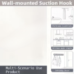 Modern Minimalist Floating Wall Rack with Retractable Hooks - Image 5