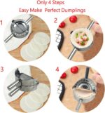 Stainless Steel Culinary Dough Crimper for Dumplings & Pastries - Image 3