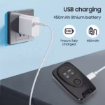 Dual-headed ultrasonic dog repeller and bark control device for training and safety.