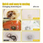 Box of EAREPIS Drain Clog Remover Tablets next to a graphic showing clear water flow through a pipe.