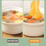 White round oil-absorbing paper mats placed under fried snacks on a plate.