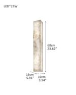 Leldashti waterproof LED wall light with an iron finish and copper accents is mounted on a modern wall.