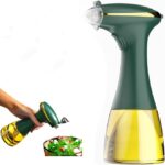 350ml electric oil sprayer bottle for cooking with silicone pump and fine mist nozzle.