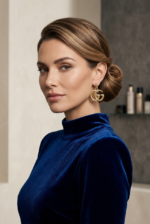 Asia features in a pair of Gucci GG Marmont Mini Earrings featuring the iconic Double G logo in gold-tone brass.