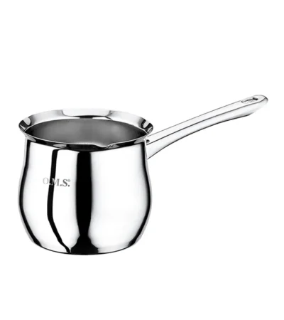 OMS 18/10 stainless steel Turkish coffee pot size 7 with ergonomic handle