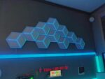 Govee Glide Hexagon Light Panels Ultra RGBIC smart wall lighting setup