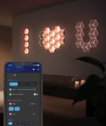 Govee Glide Hexagon Light Panels Ultra RGBIC smart wall lighting setup