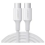 Ugreen 100W USB-C to USB-C fast charging cable in white