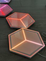 Govee Glide Hexagon Light Panels Ultra RGBIC smart wall lighting setup