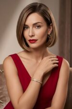 Gucci Blondie Crystal Bangle Bracelet in gold-toned brass with interlocking G logo.