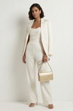 Valentino Garavani VLogo Signature Mini Bag in Shimmering Metallic Leather