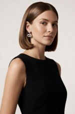 Valentino Garavani Ovalette earrings with Swarovski crystals and VLogo signature.