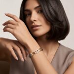 Charriol Buzio Bangle Stainless Steel 23 CZ Stones