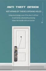 Automatic 3D face recognition smart door lock with fingerprint and keypad