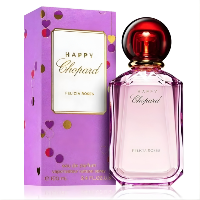 chopard-happy-felicia-roses-eau-de-parfum-100ml-bottle-and-box Chopard Happy Felicia Roses Eau de Parfum 100ml perfume bottle with packaging box