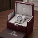 Aigner Fermo AIAGW266002W men's watch with silver stainless steel case and analog dial.