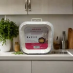 50 pieces of white square 20cm air fryer paper liners with high sides