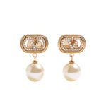 Valentino Garavani Logo Signature Earrings Gold