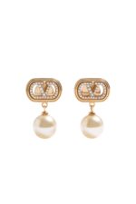 Valentino Garavani Logo Signature Earrings Gold