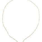 Valentino Garavani Ovalette Crystal Embellished Necklace Gold