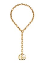 Gucci GG Marmont Pendant Chain Necklace Gold