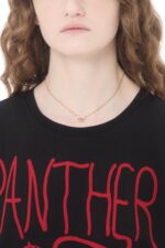 Valentino Garavani Ovalette Crystal Embellished Necklace Gold