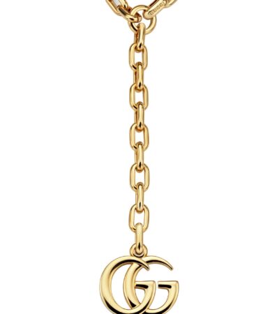 Gucci GG Marmont Pendant Chain Necklace Gold