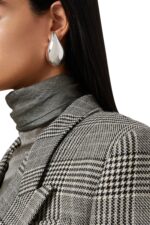 Bottega Veneta Drop Large Stud Earrings Silver